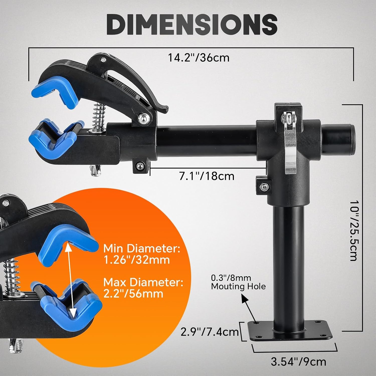Bike Repair Stand Bench Mount Bike Work Stand — view 2