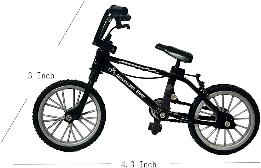 kidbeile 3-Pack Finger Bikes, 1:18 Mini BMX Double-Bar Bicycle Toys — view 2