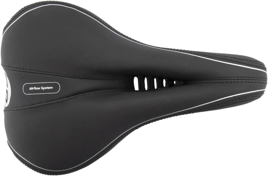 Sunlite Cloud-9 Bicycle Non-Suspension Comfort Saddle, Comfort Select, Tri-color — view 2